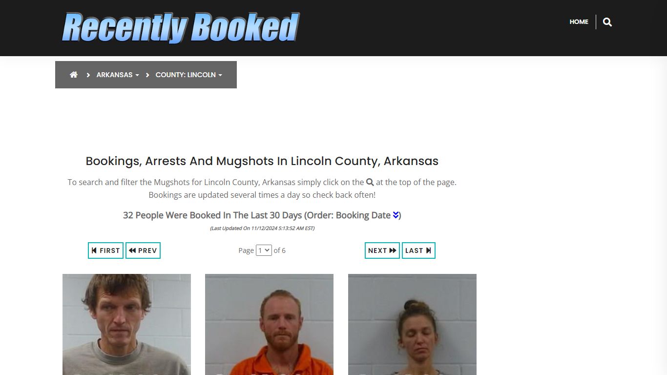 Bookings, Arrests and Mugshots in Lincoln County, Arkansas