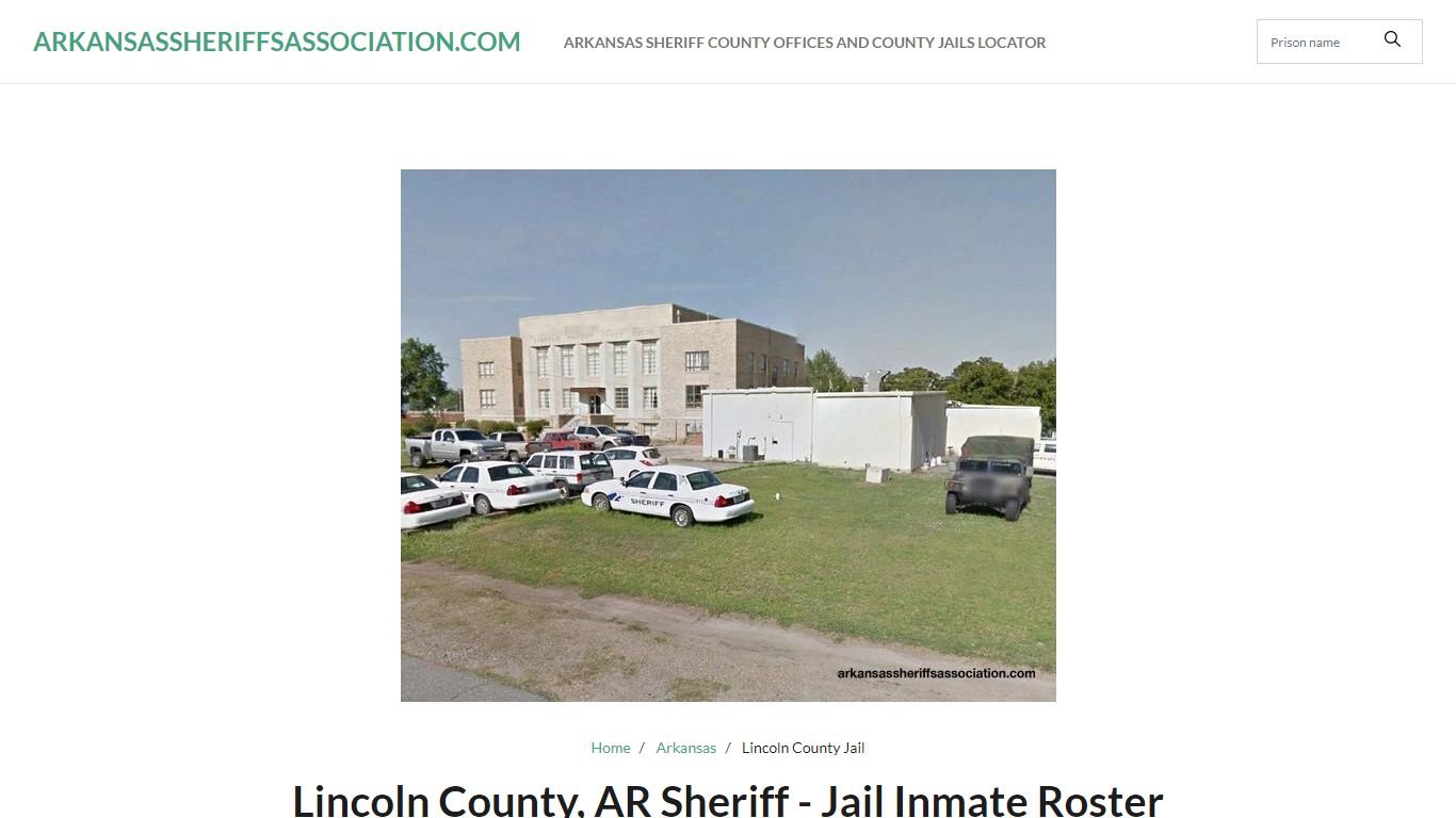 Lincoln County, AR Sheriff - Jail Inmate Roster